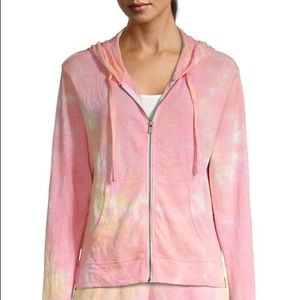 Splendid Tie-Dye Zip-Up Hoodie size Large